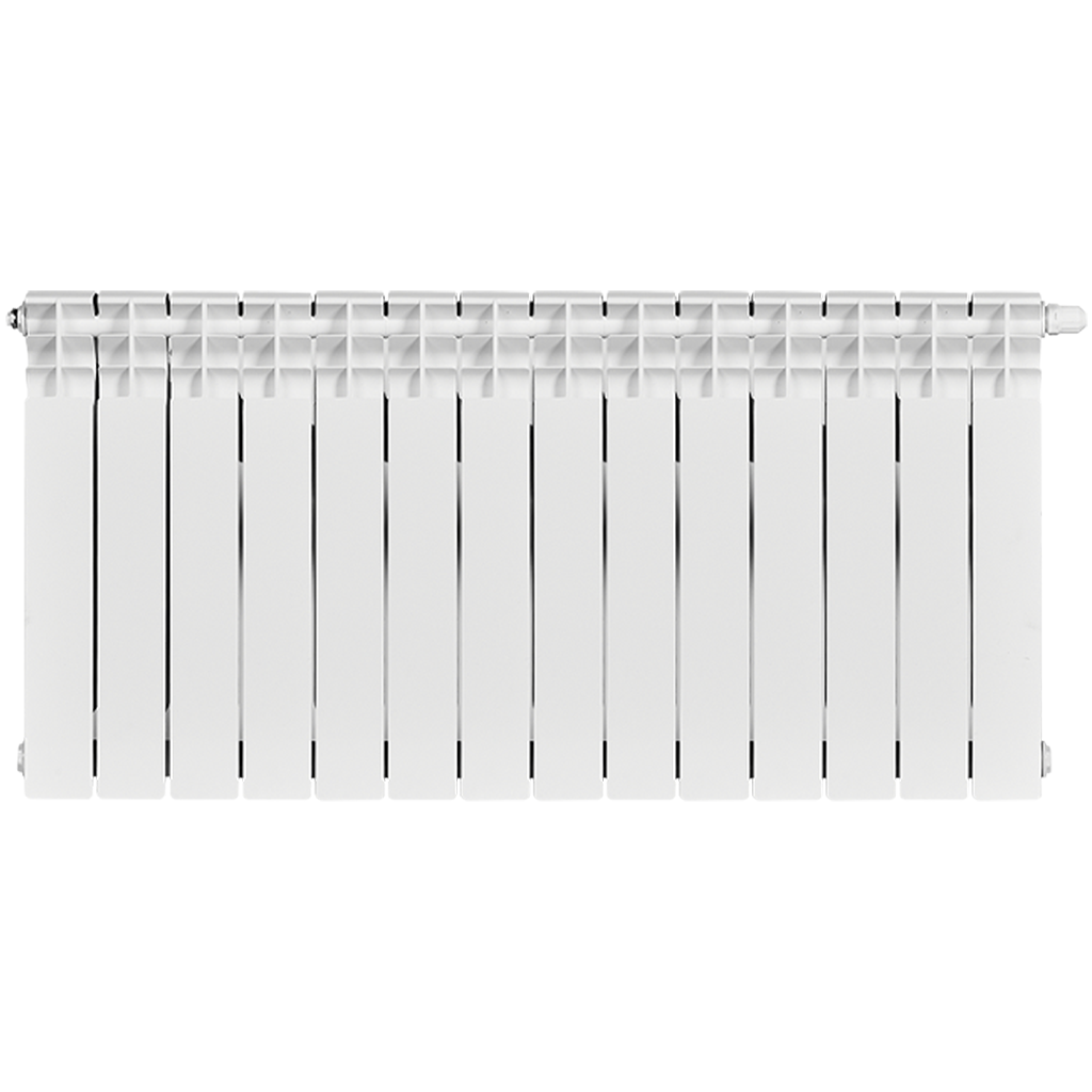 Радиатор биметаллический STOUT TITAN VENTIL 500 14 секций нижнее правое подключение, SRB-3320-050014