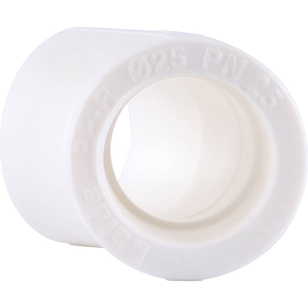 Угольник 45* Kalde d=25 для полипропиленовых труб под сварку (цвет белый)