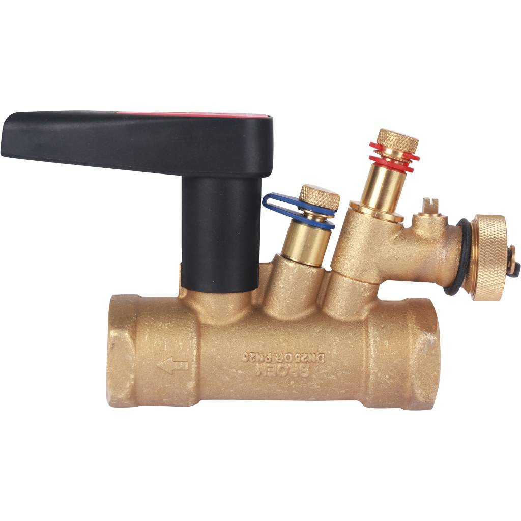 Клапан балансировочный БРОЕН Venturi FODRV DN 025 PN 25 ручной с дренажем, 588220