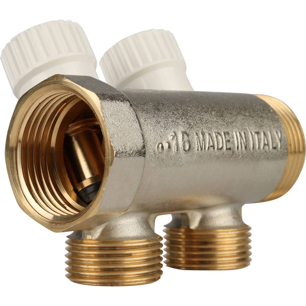 Коллектор распределительный STOUT 1, 2 отвода 3/4 ЕК