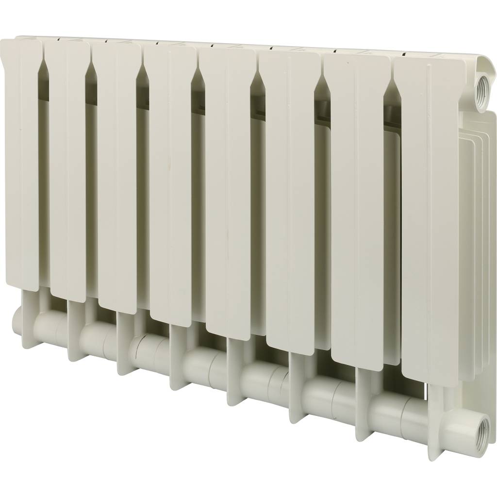Радиатор биметаллический Global STYLE EXTRA 350 8 секций боковое подключение (белый RAL 9010), STE03501008