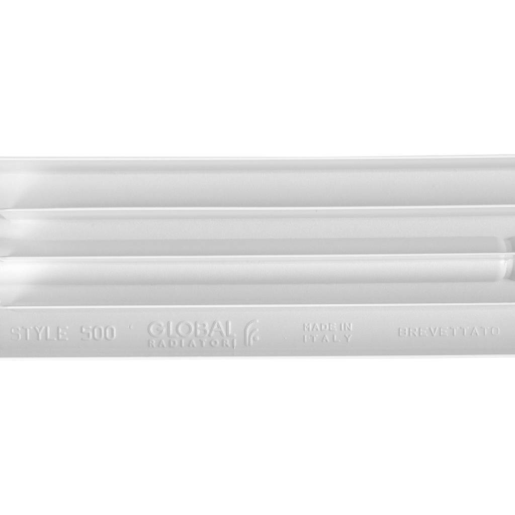 Радиатор биметаллический STOUT STYLE 350 6 секций боковое подключение (белый RAL 9010), SRB-0110-035006