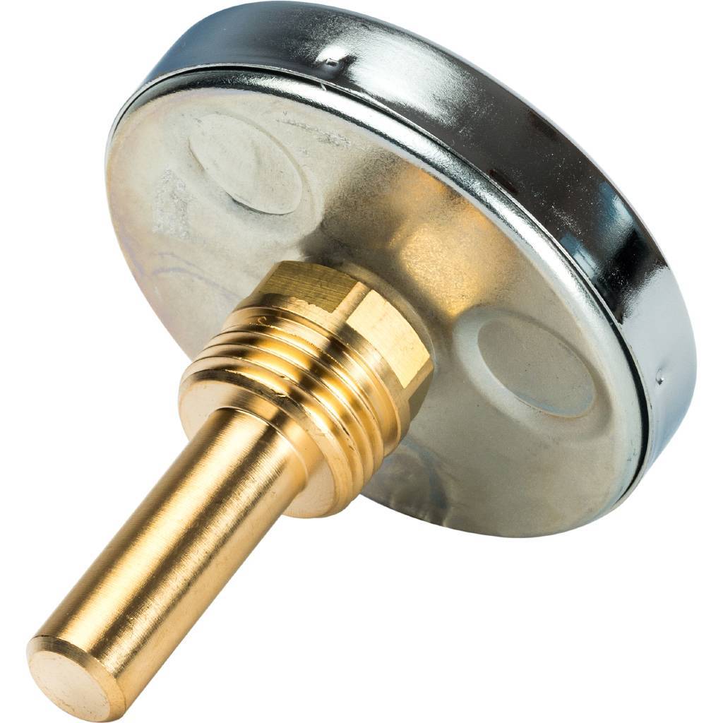 Термометр биметаллический с погружной гильзой STOUT 50 мм