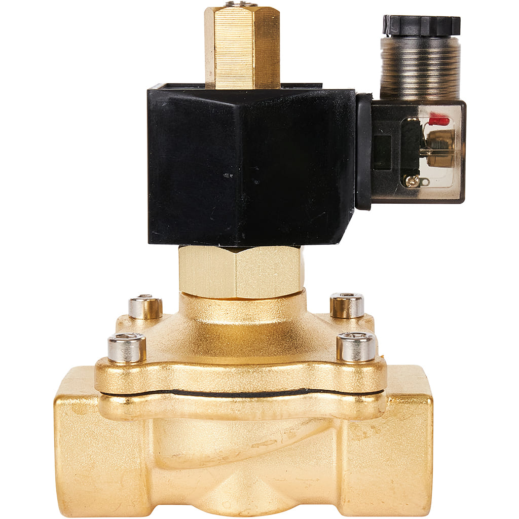 Клапан электромагнитный (соленоидный) двухходовой РОСМА СК-21-25 нормально открытый НО, АС 220В, G1, Ду25, 00000012958