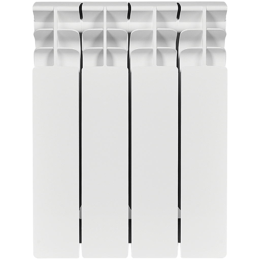 Радиатор биметаллический STOUT TITAN 350 4 секций боковое подключение (белый RAL 9016)