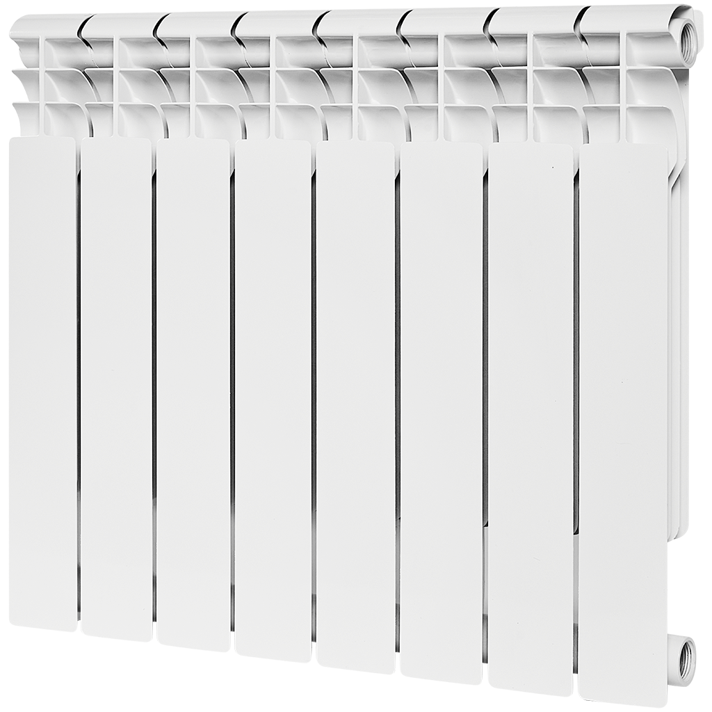 Радиатор биметаллический ROMMER Profi BM 500 8 секции боковое подключение (BI500-80-80-150) (RAL9016), RBM-1210-050008