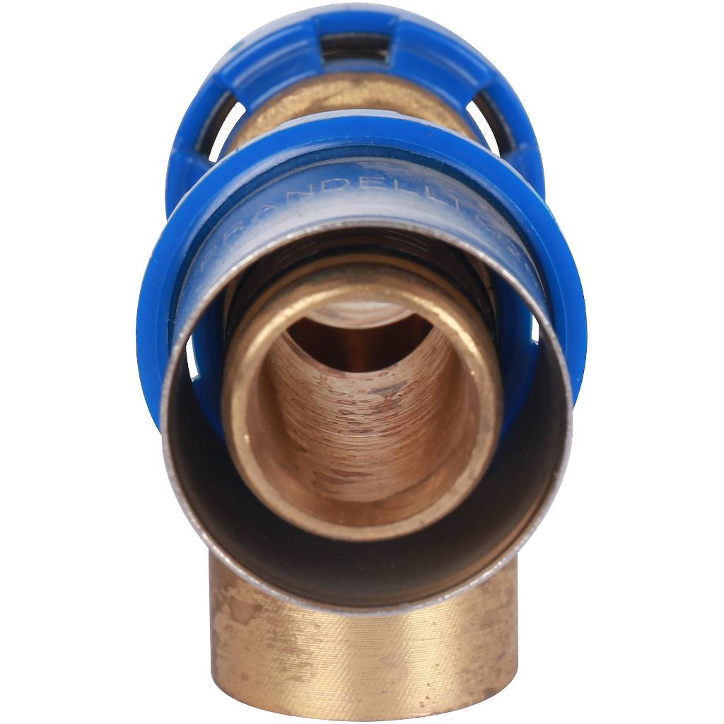 Тройник Prandelli Multyrama с внутренней резьбой (26х3,0)х1/2 H, TH, U для металлопластиковых труб прессовой, 509.08.02.6