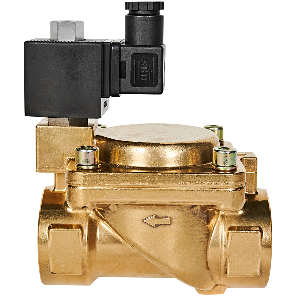 Клапан соленоидный (электромагнитный) STOUT непрямого (пилотного) действия НО 220В G1 1/2 SSV-0040-220040