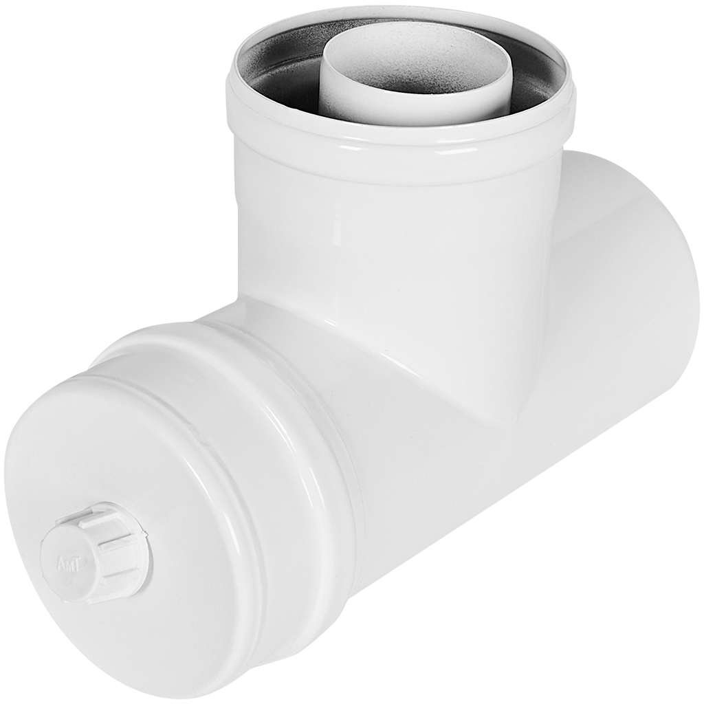 Конденсатоотводчик Т-образный традиционный коаксиальный ROMMER D60(п-м)/100(п-м) (штуцер 1/2)