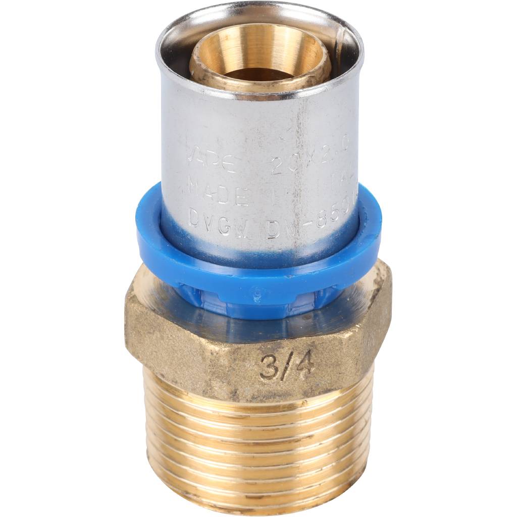 Переходник APE с наружной резьбой 3/4 х20 для металлопластиковых труб прессовой, ARL1004200