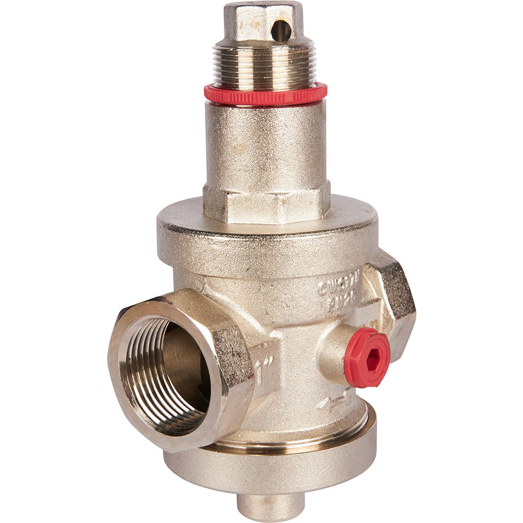 Редуктор давления ROMMER PN25 вн/вн 1  с выходом под манометр, RVS-0008-000025