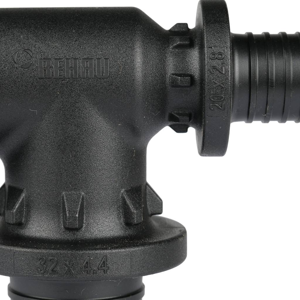 Тройник РЕХАУ RAUTITAN с уменьшенным торцевым проходом 32-32-20 PX