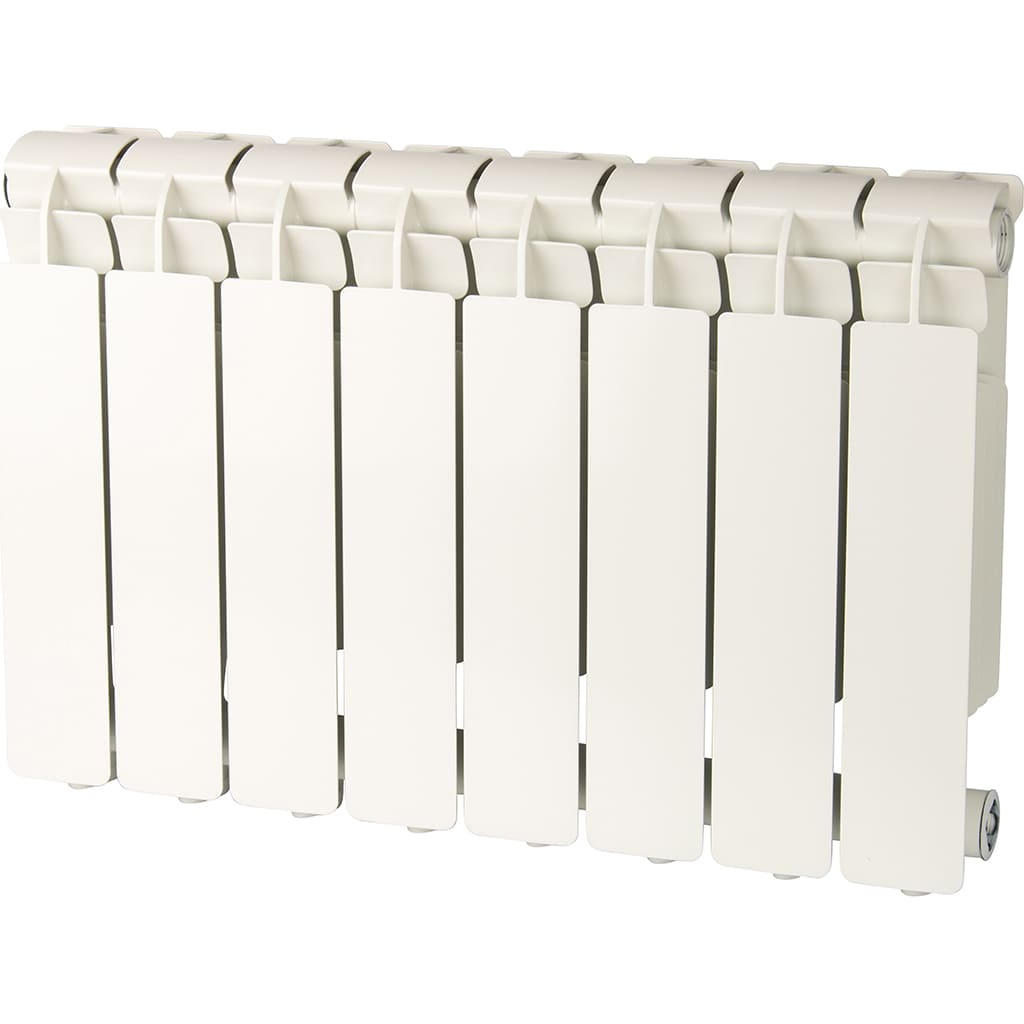 Радиатор алюминиевый Global VOX- R 350 8 секций боковое подключение (цвет cod.07 grigio scuro opaco mettalizzato 2748 (черный)), 184368