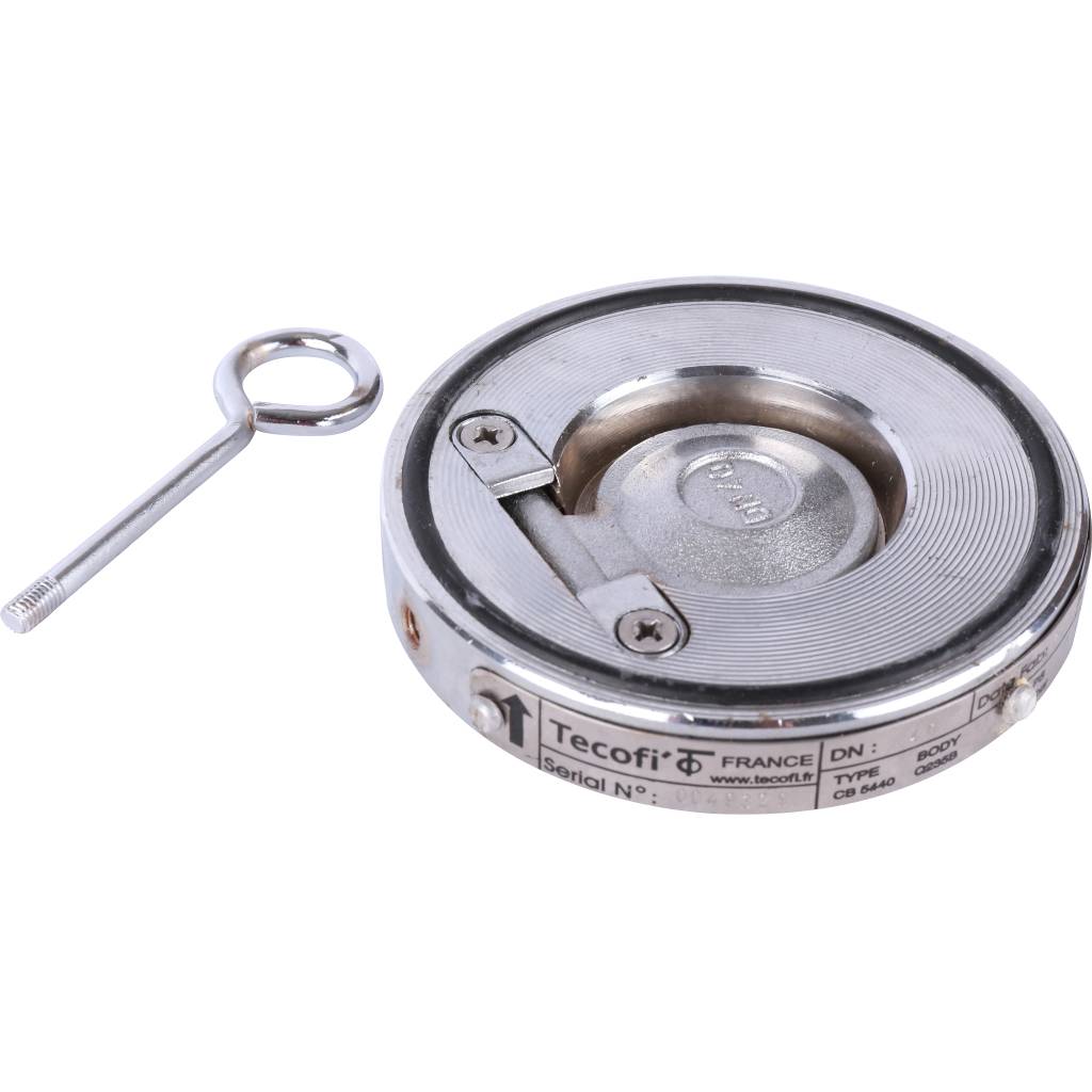 Клапан обратный Tecofi Ду40 Ру16 1/ств стальной межфланцевый стальной, CB5440-0040