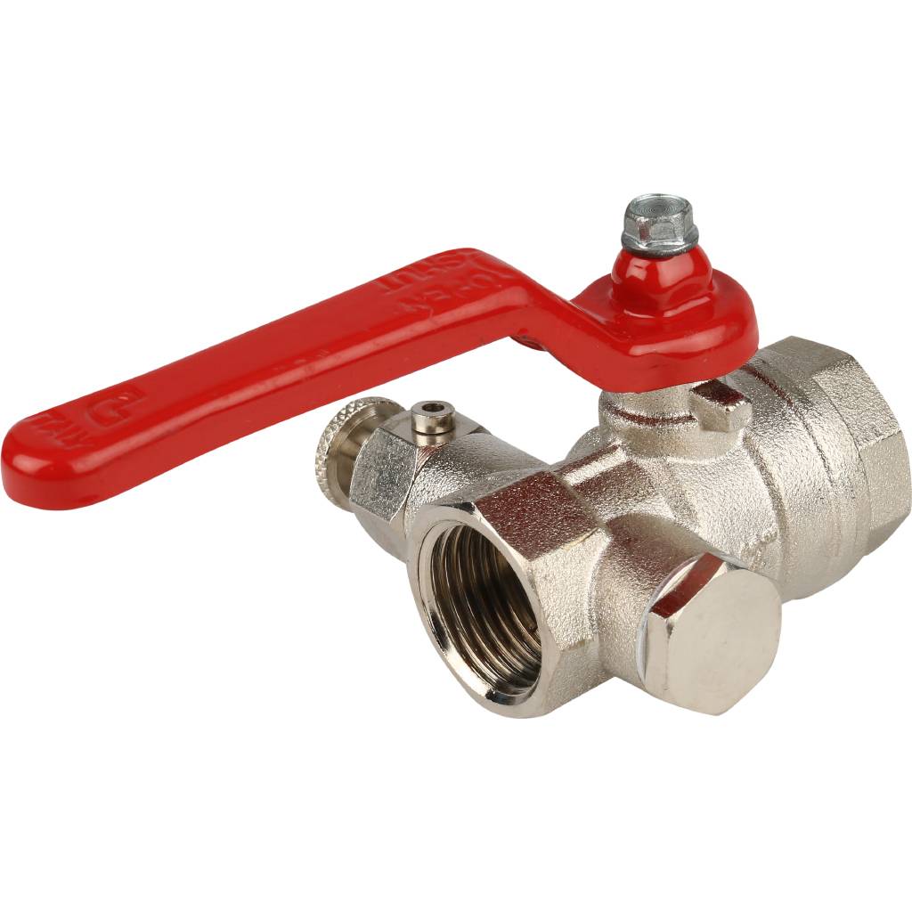 Кран шаровой Itap 115 1/2 муфтовый полнопроходной со спускным устройством (рычаг)