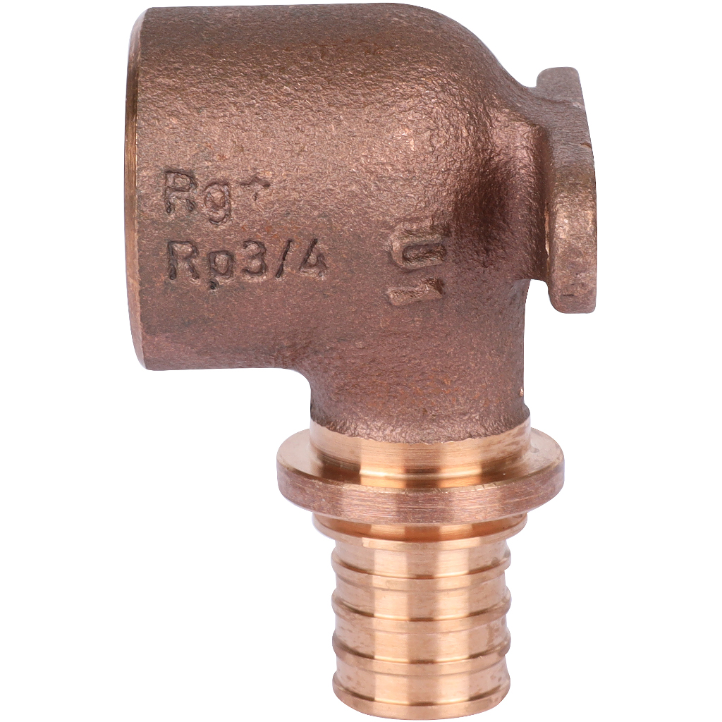 Угольник настенный РЕХАУ RAUTITAN с внутр. резьбой 20-Rp 3/4 RX+ для труб из сшитого полиэтилена аксиальный