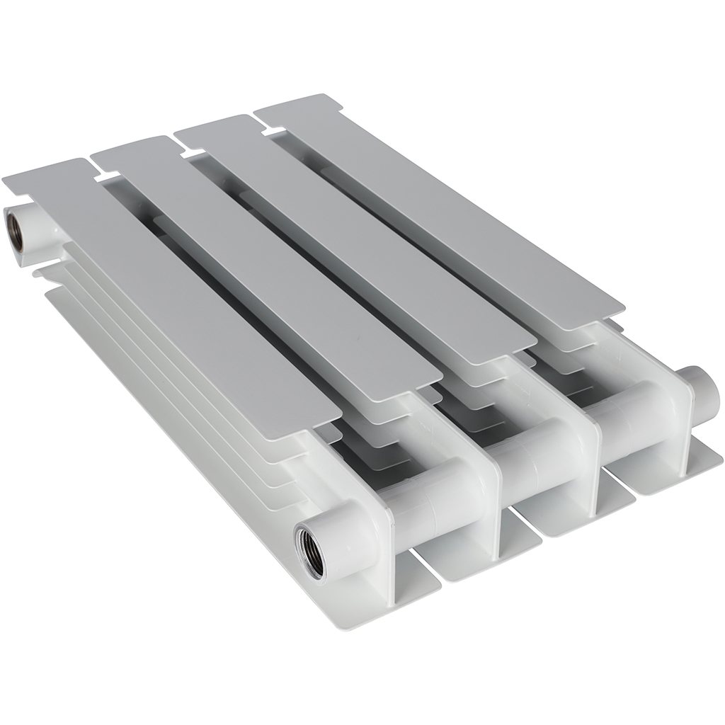 Радиатор биметаллический STOUT ALPHA 500 4 секций боковое подключение (белый RAL 9016), SRB-2310-050004