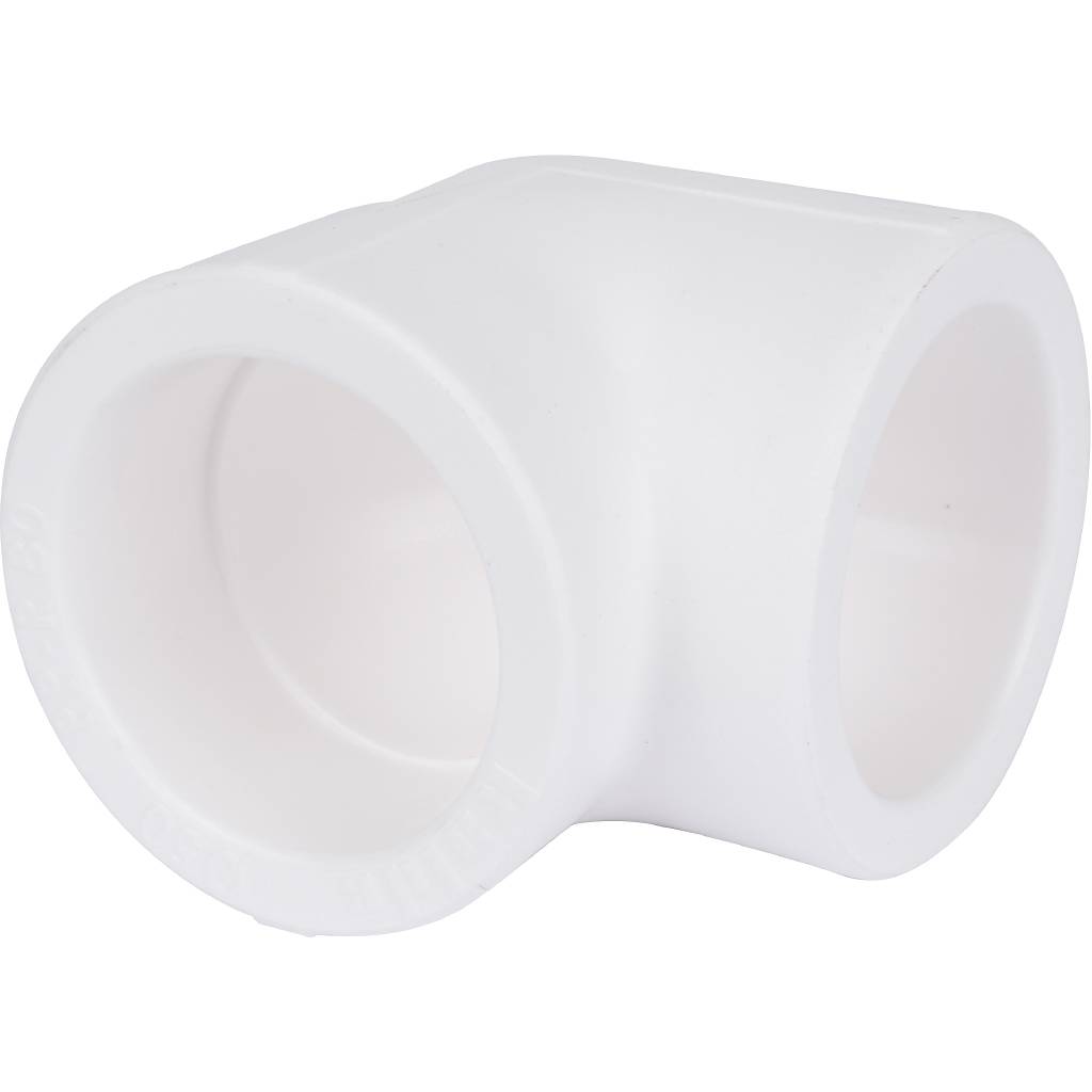 Угольник Kalde d=50 90* для полипропиленовых труб под сварку (цвет белый), R.3212-elb-500000