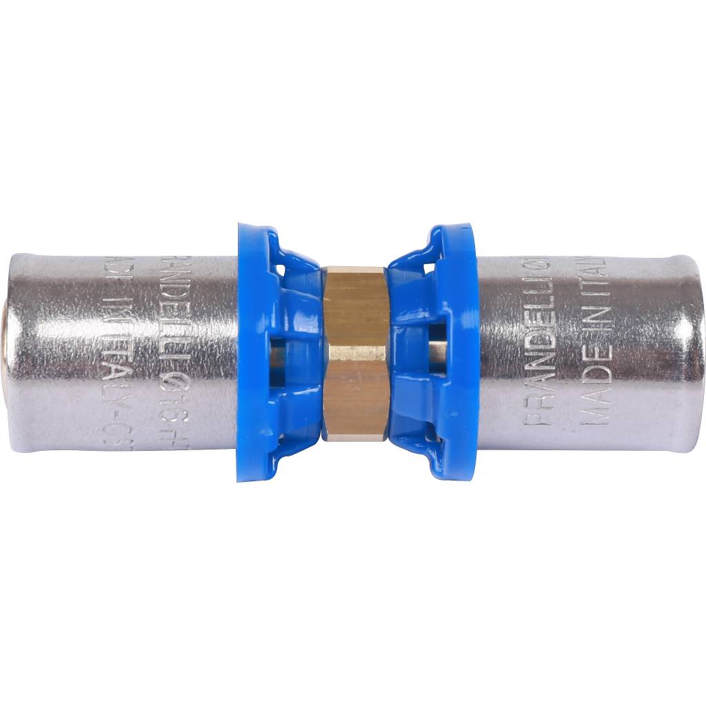 Муфта Prandelli Multyrama 16х2.0 профиль H, TH, U для металлопластиковых труб прессовой, 509.03.11.6