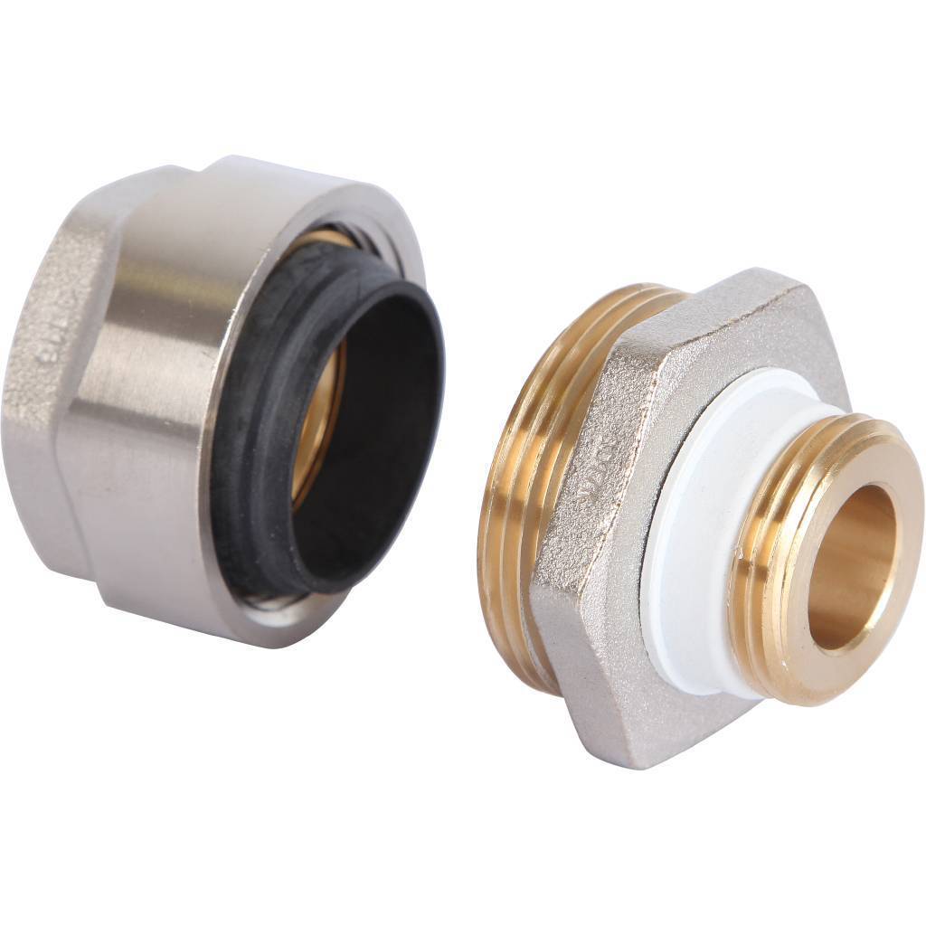 Фитинг Meibes резьбовой латунный Plus для стальных труб 3/4”*3/4” НР, F13080