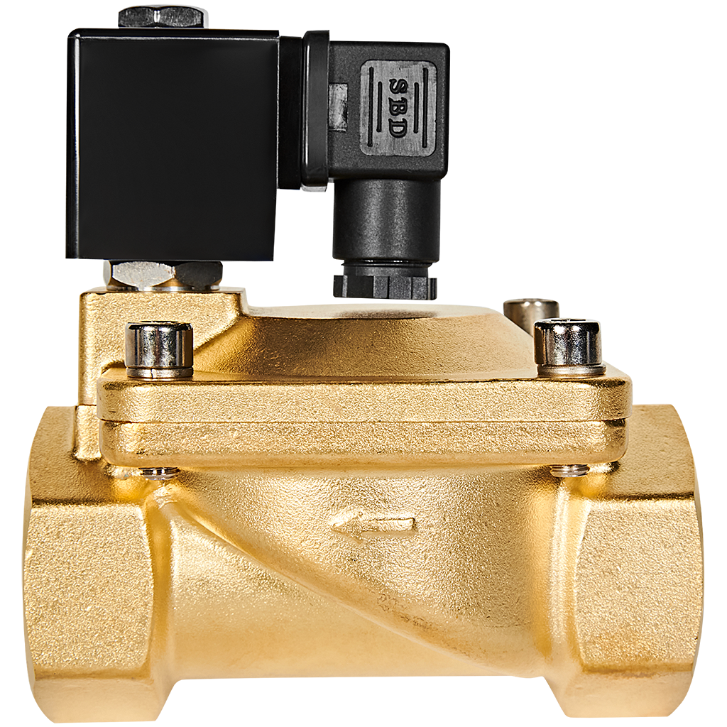 Клапан соленоидный (электромагнитный) STOUT непрямого (пилотного) действия НЗ 24В G1 1/4 SSV-0030-024032