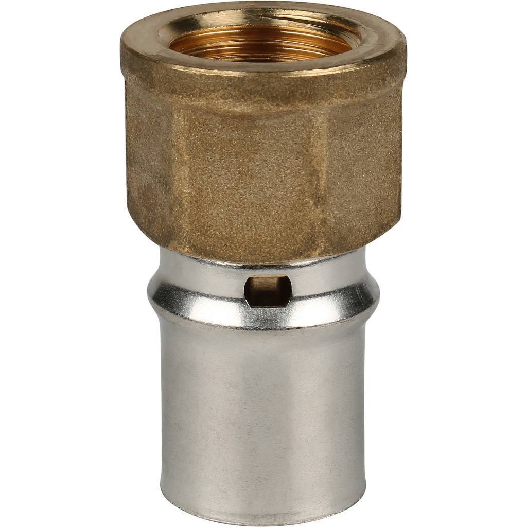 Переходник STOUT с внутренней резьбой 1/2 х20 для металлопластиковых труб прессовой, SFP-0002-001220