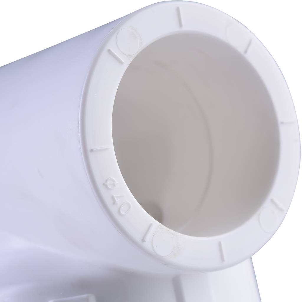 Тройник Политэк 40х1 1/4 с внутренней резьбой для полипропиленовых труб под сварку (цвет белый)