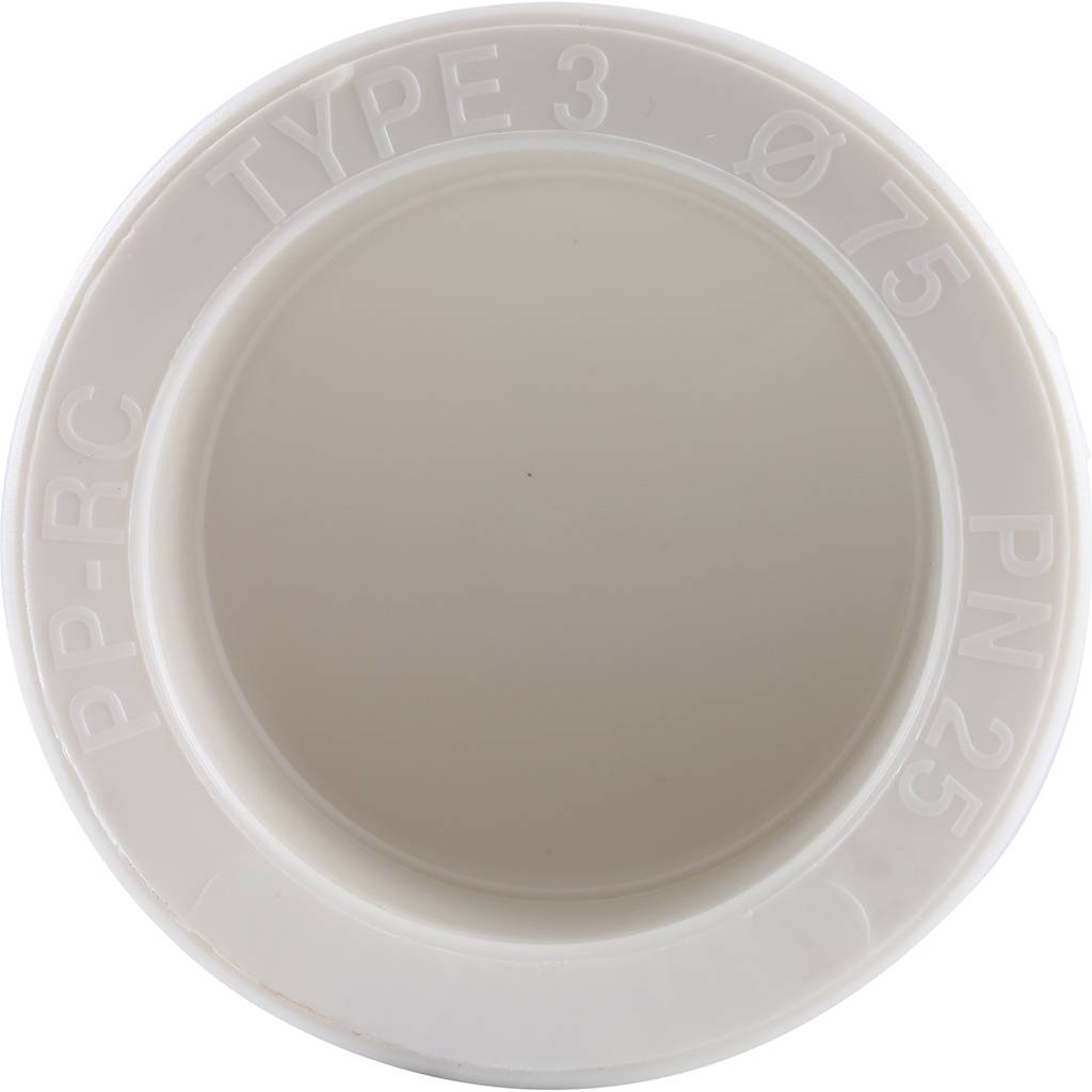 Заглушка Kalde d=75 для полипропиленовых труб под сварку (цвет белый)