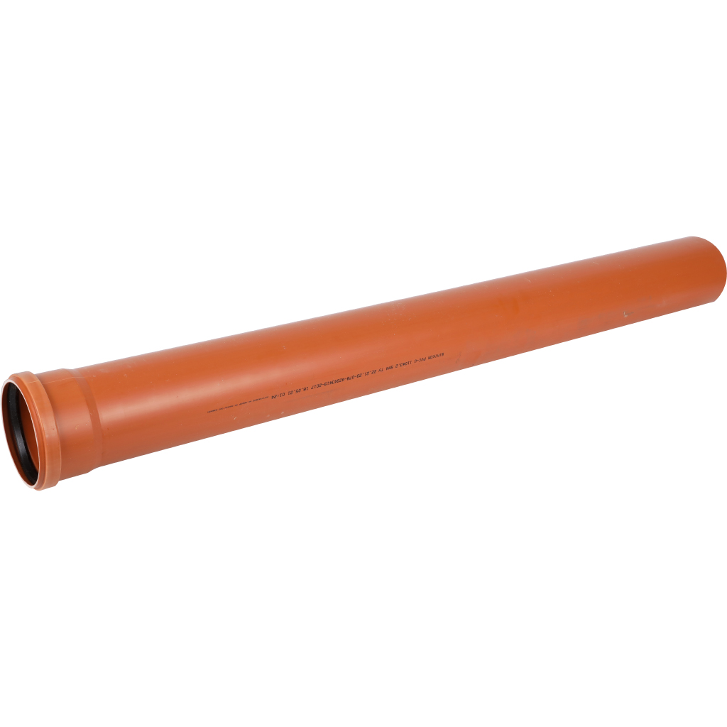 Труба для наружной канализации Sinikon НПВХ D110x3,2 SN4 (Длина: 1000 мм), 20015.R