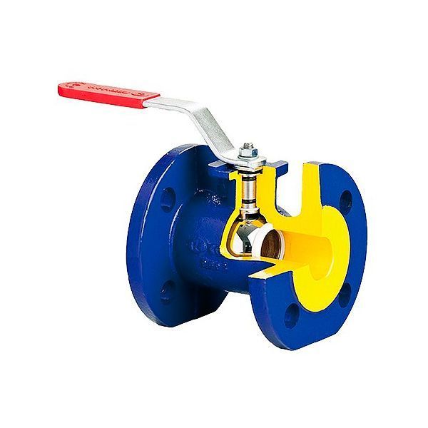 Кран шаровой чугунный БРОЕН ф/ф DN 100 PN 16, V565-100