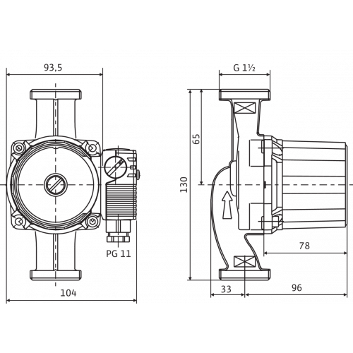 Циркуляционный насос Wilo Star 25/6-130-RK