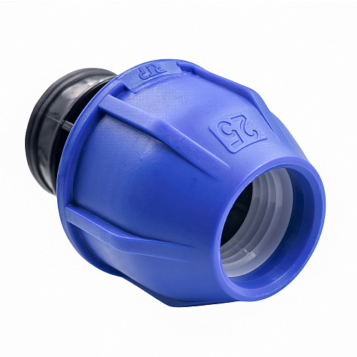 Муфта компрессионная, полипропилен внутренняя резьба 25х 3/4, для полиэтиленовых труб, РТП