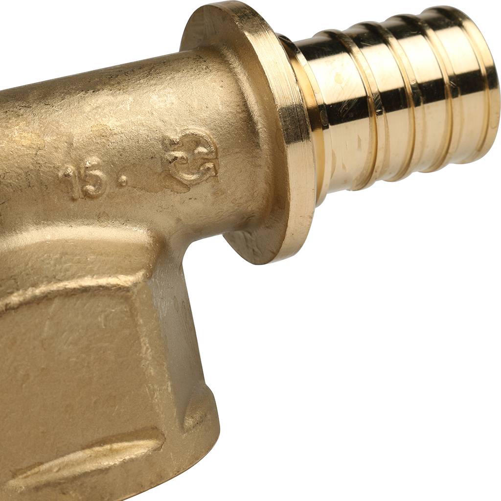 Угольник-переходник STOUT с внутренней резьбой 25xG 1 для труб из сшитого полиэтилена аксиальный, SFA-0006-002510