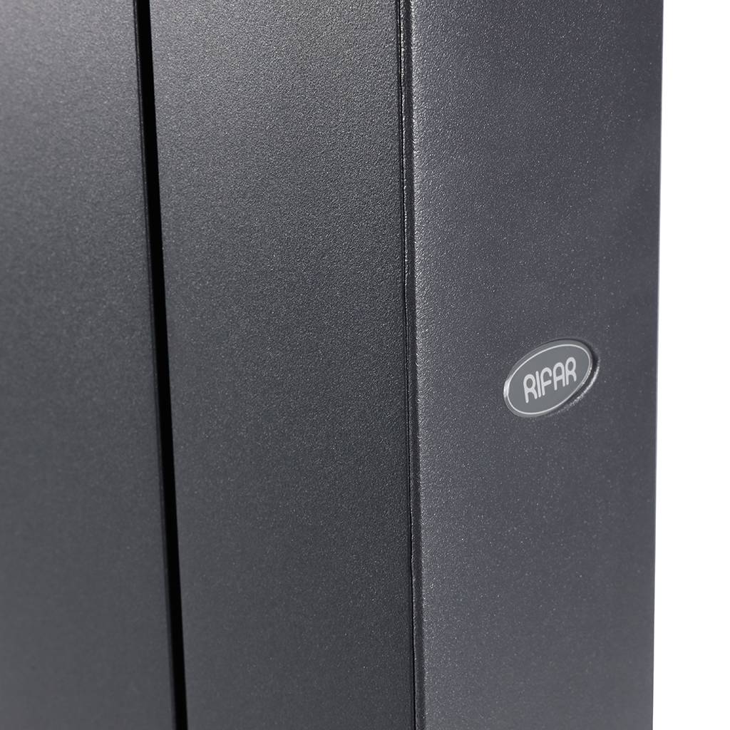 Радиатор биметаллический RIFAR SUPReMO VENTIL 500 SVR 12 секций нижнее правое подключение (Цвет ТИТАН), 4RS50.VR-12-TI