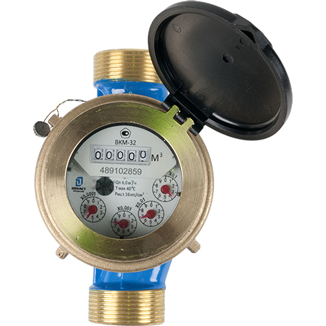 Домовой мокроходный одноструйный счетчик Decast холодной воды ВКМ-32, 71-32-01