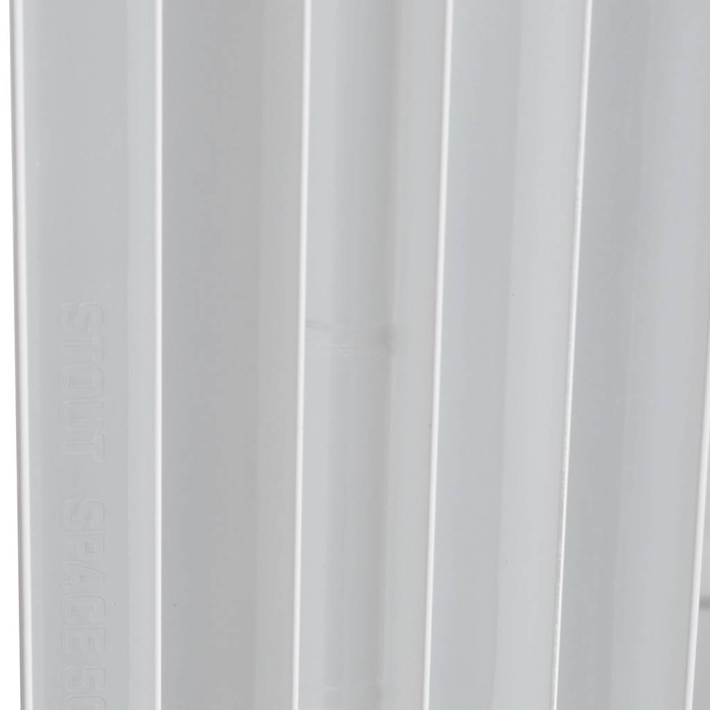 Радиатор биметаллический STOUT Space 500 11 секций боковое подключение RAL9016, SRB-0310-050011