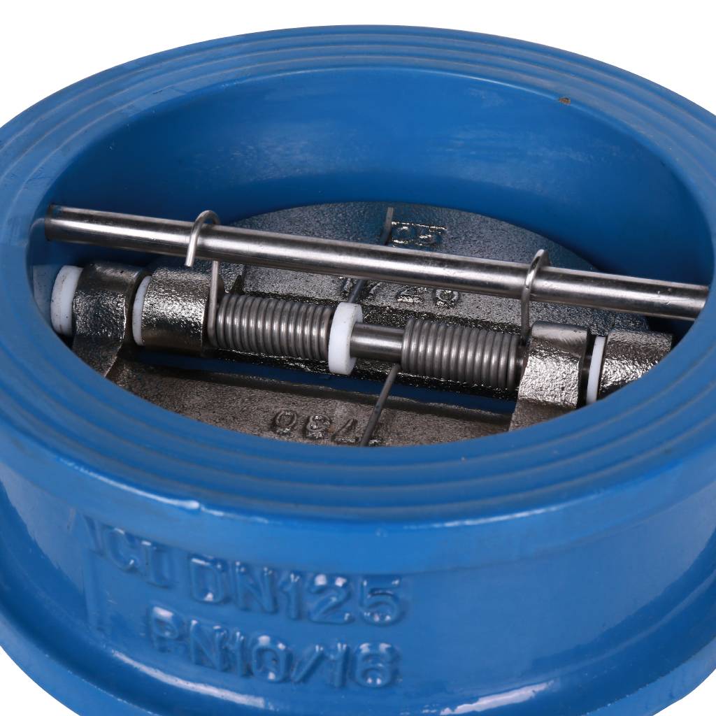 Обратный клапан двухстворчатый Tecofi из чугуна Ду125 Ру16 межфл ст/чуг T=110, CB3448N-EP0125