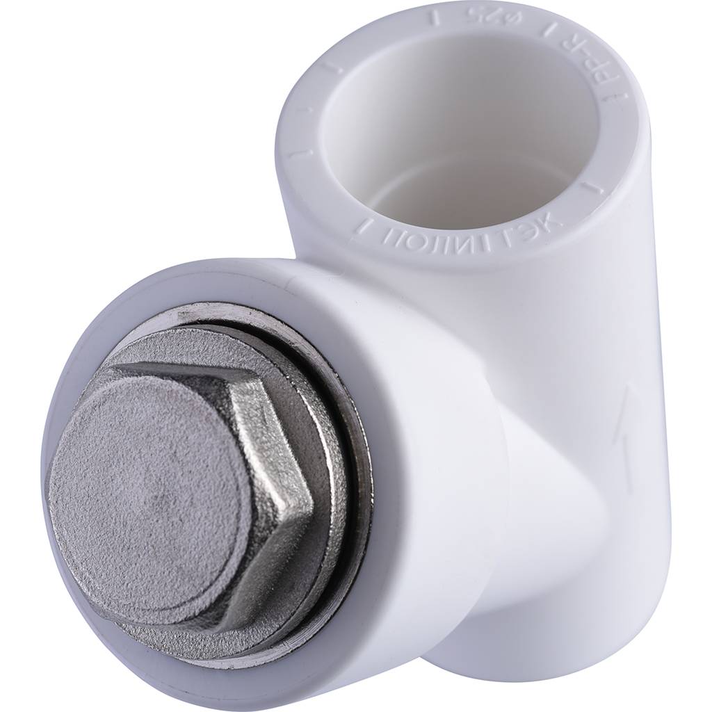 Фильтр Политэк d=25 (соединение муфта-муфта) для полипропиленовых труб под сварку (цвет белый), 9100302534