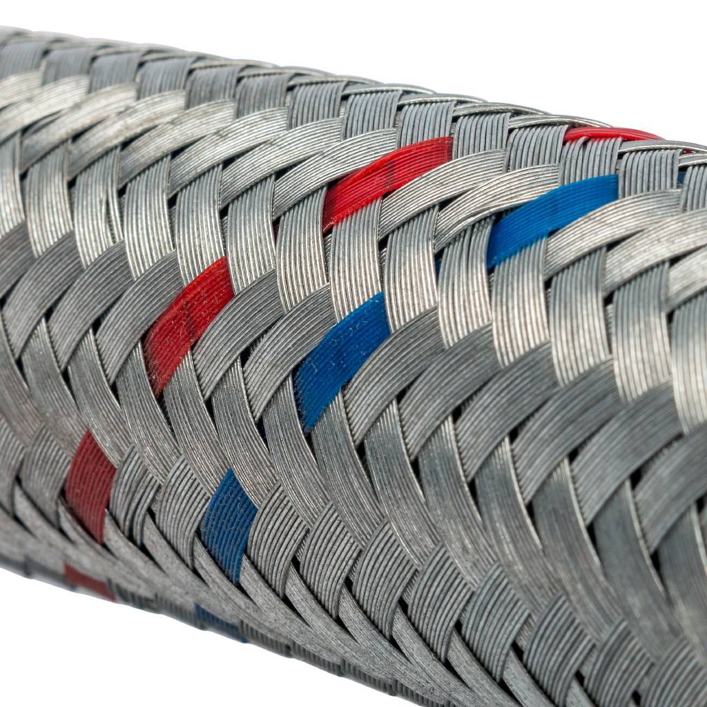 Гибкая подводка для воды STOUT НР 1 х ВР 1 угловая, длина 800 мм, SHF-0167-252525