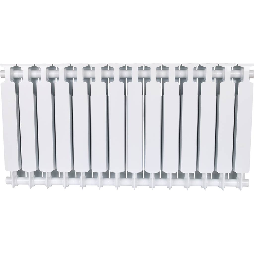 Радиатор биметаллический RIFAR MONOLIT 500 14 секций боковое подключение (белый RAL 9016), 3RM50-14