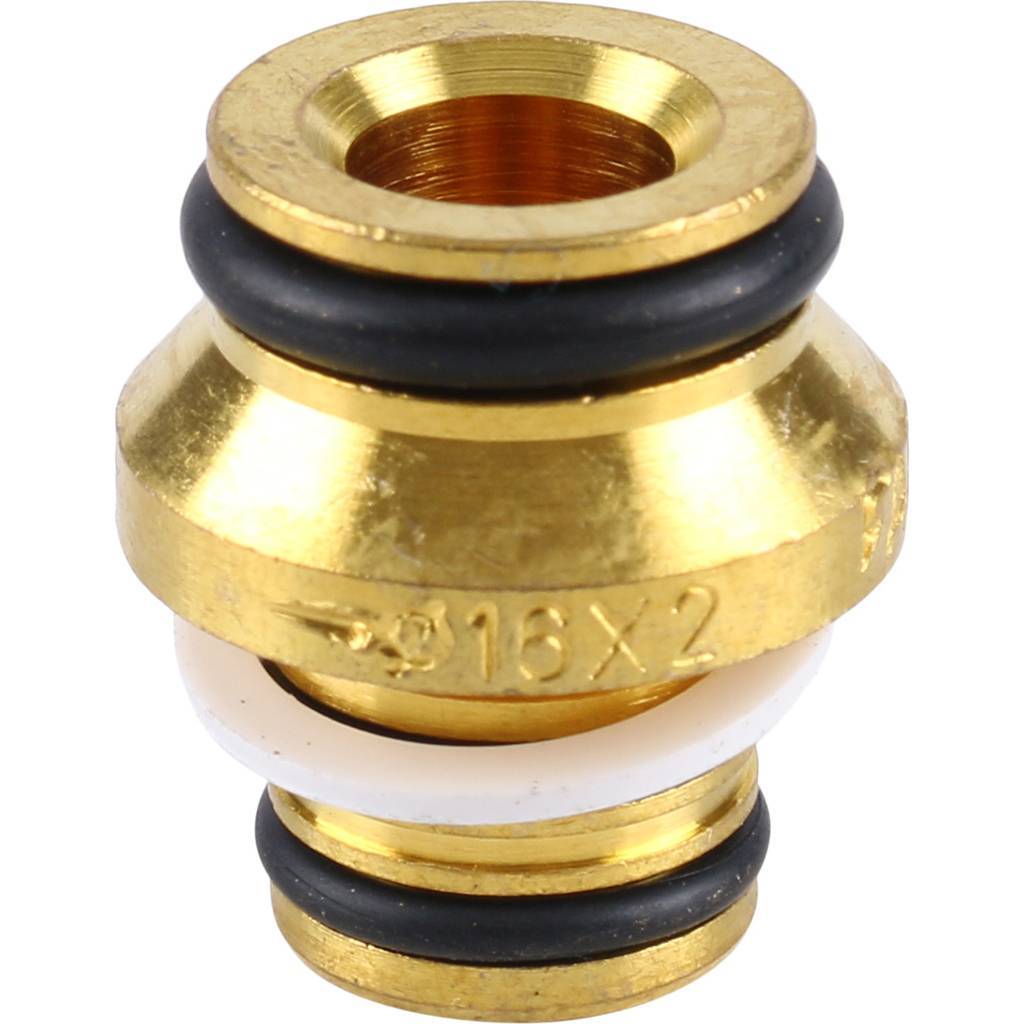 Концовка для металлопластиковых труб FAR 16х2, с накидной гайкой 1/2, FC 6076 58802