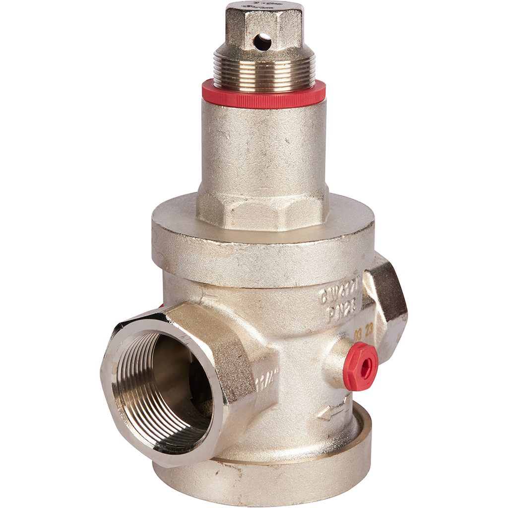 Редуктор давления ROMMER PN25 вн/вн 1 1/4  с выходом под манометр, RVS-0008-000032