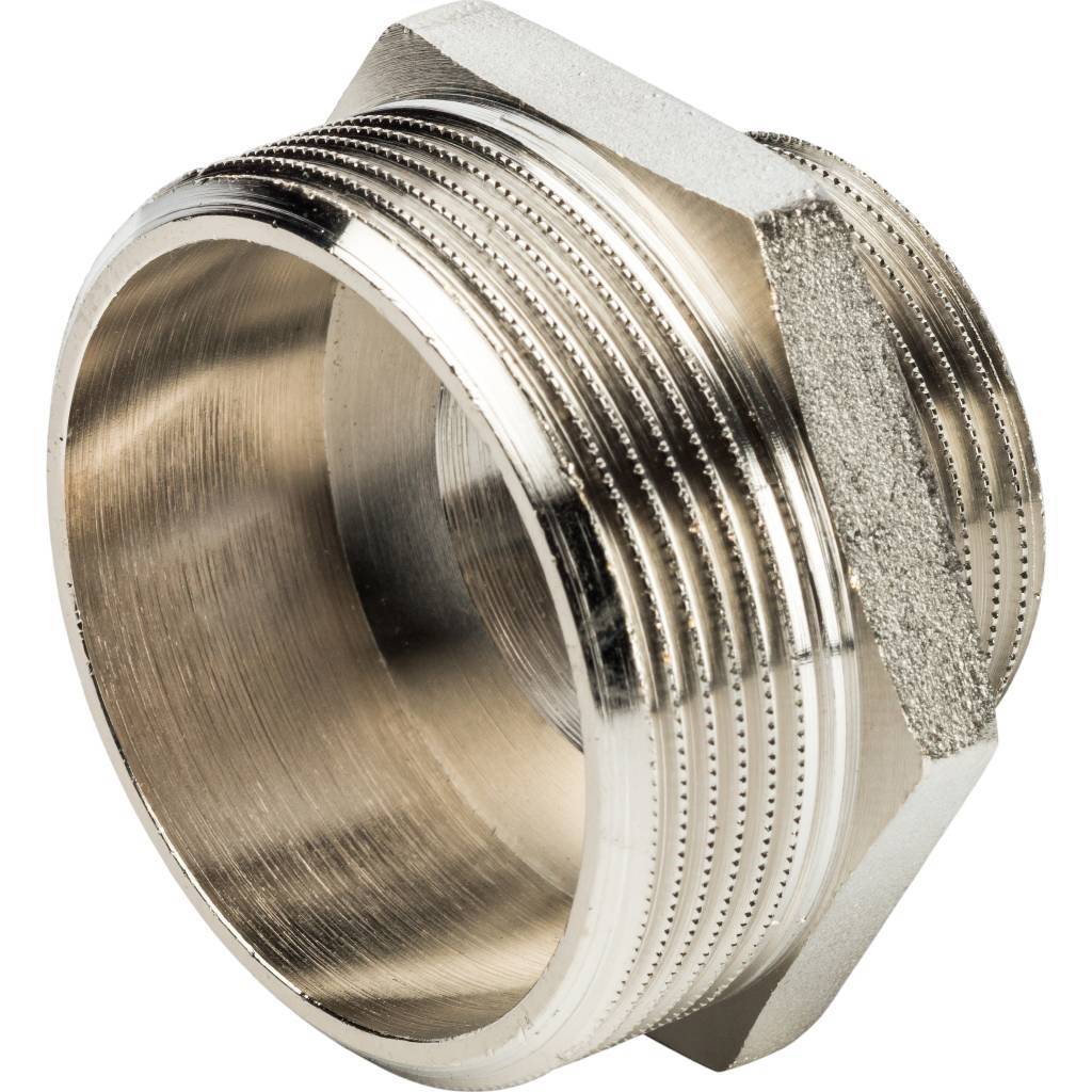 Ниппель НН STOUT переходной никелированный 2X1 1/4, SFT-0004-002114