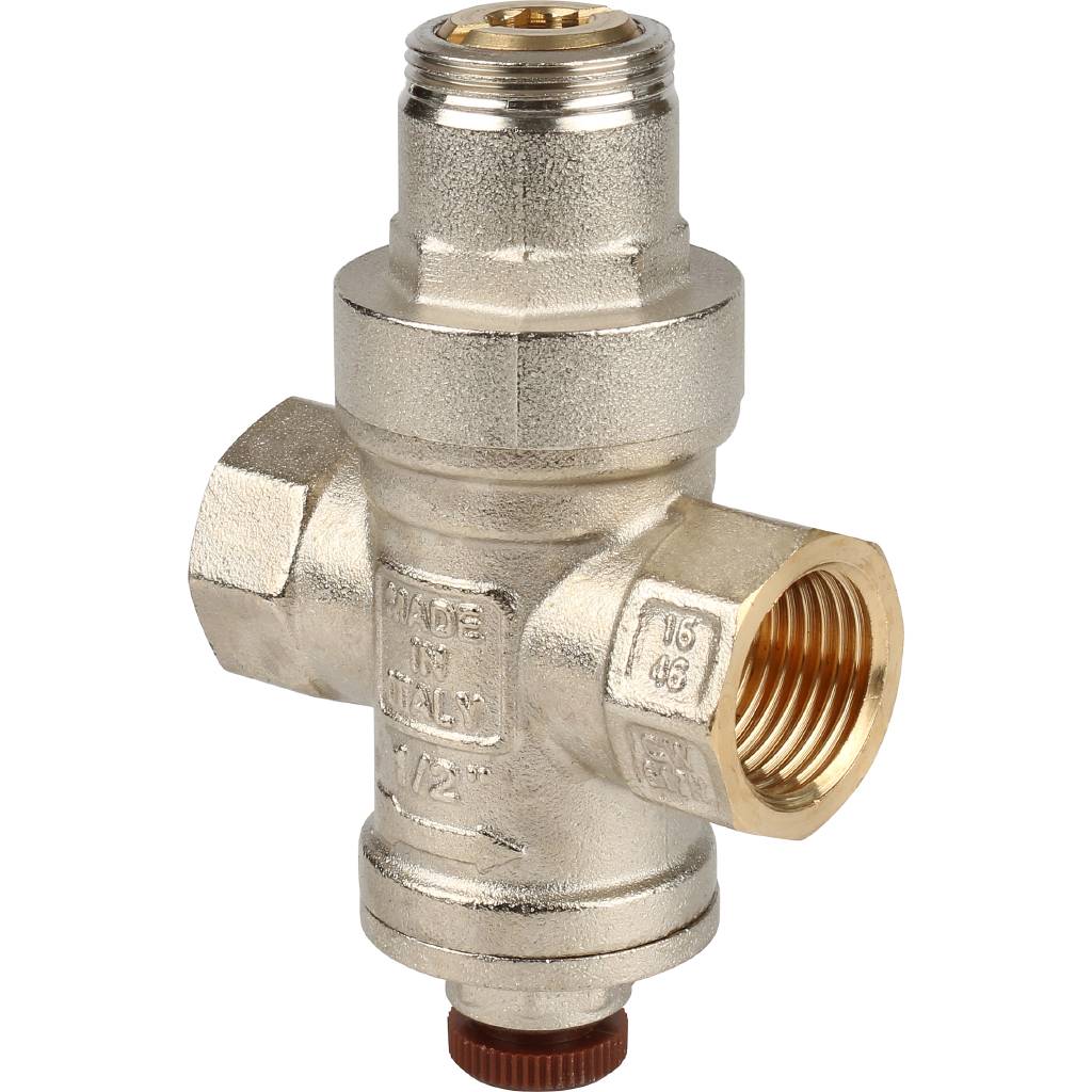 Itap Редуктор давления Minibrass 361 1/2  (с подсоединением для манометра 1/4 ), 25256