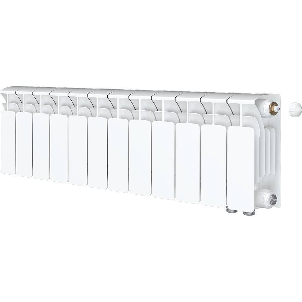 Радиатор биметаллический RIFAR BASE VENTIL 200 BVR 12 секций нижнее правое подключение (белый RAL 9016)
