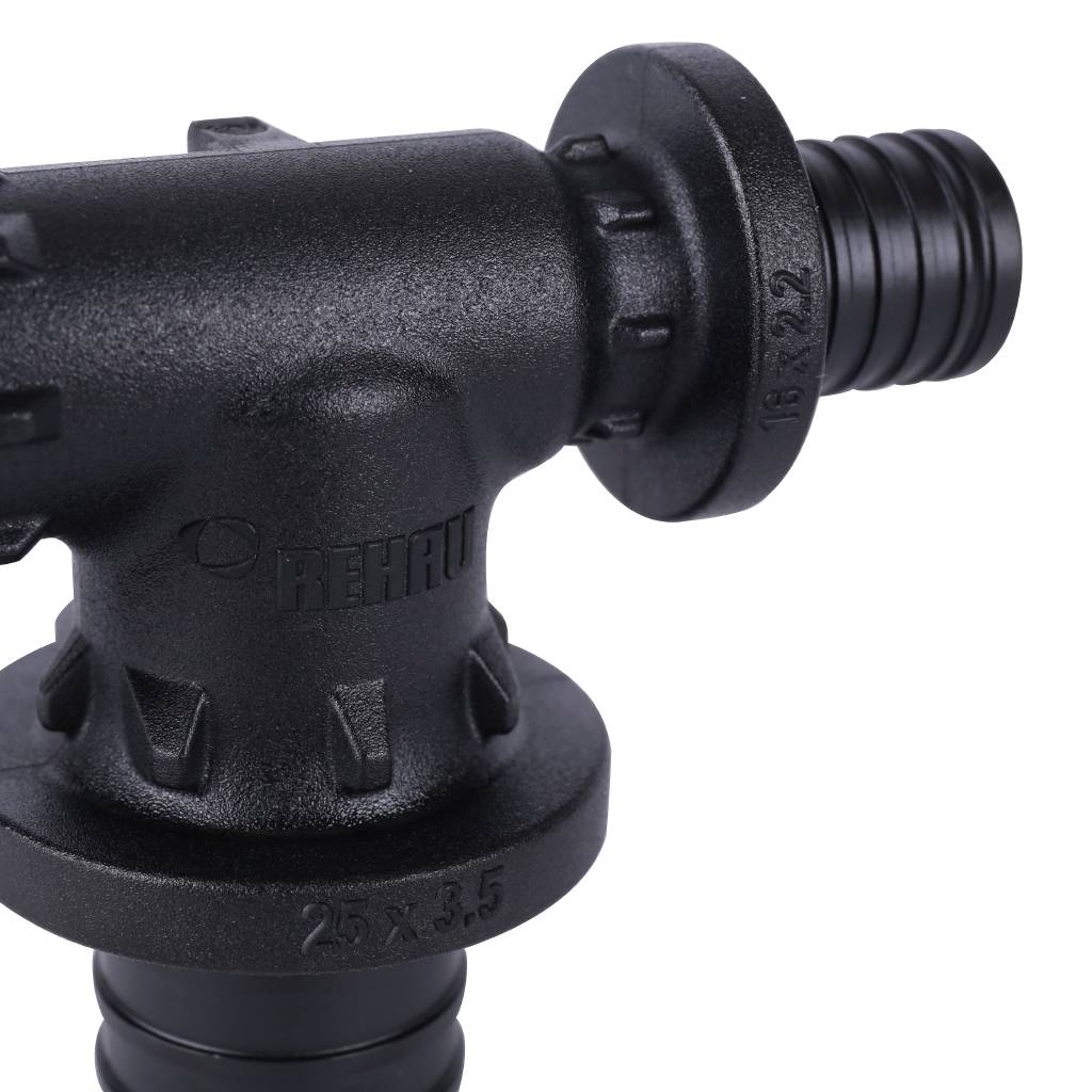 Тройник РЕХАУ RAUTITAN с увеличенным боковым проходом 20-25-16 PX, 11601031001