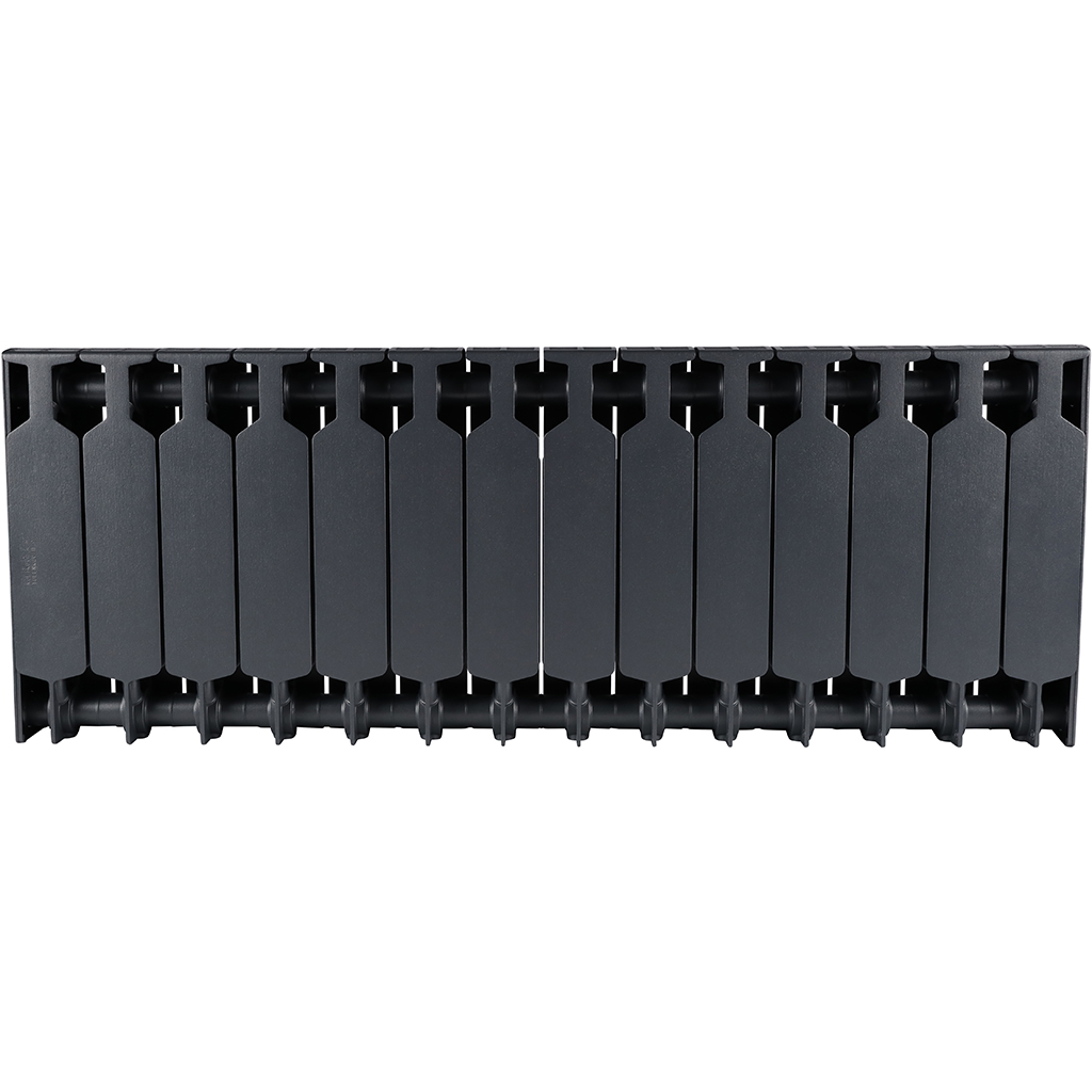 Радиатор биметаллический RIFAR SUPReMO 350 14 секций боковое подключение (Цвет ТИТАН), 4RS35-14-TI