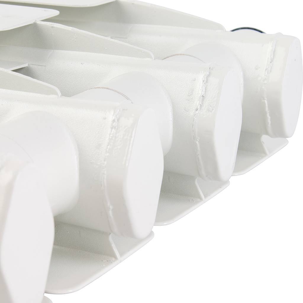 Радиатор алюминиевый Global ISEO 350 4 секции боковое подключение (белый RAL 9010), IS035004