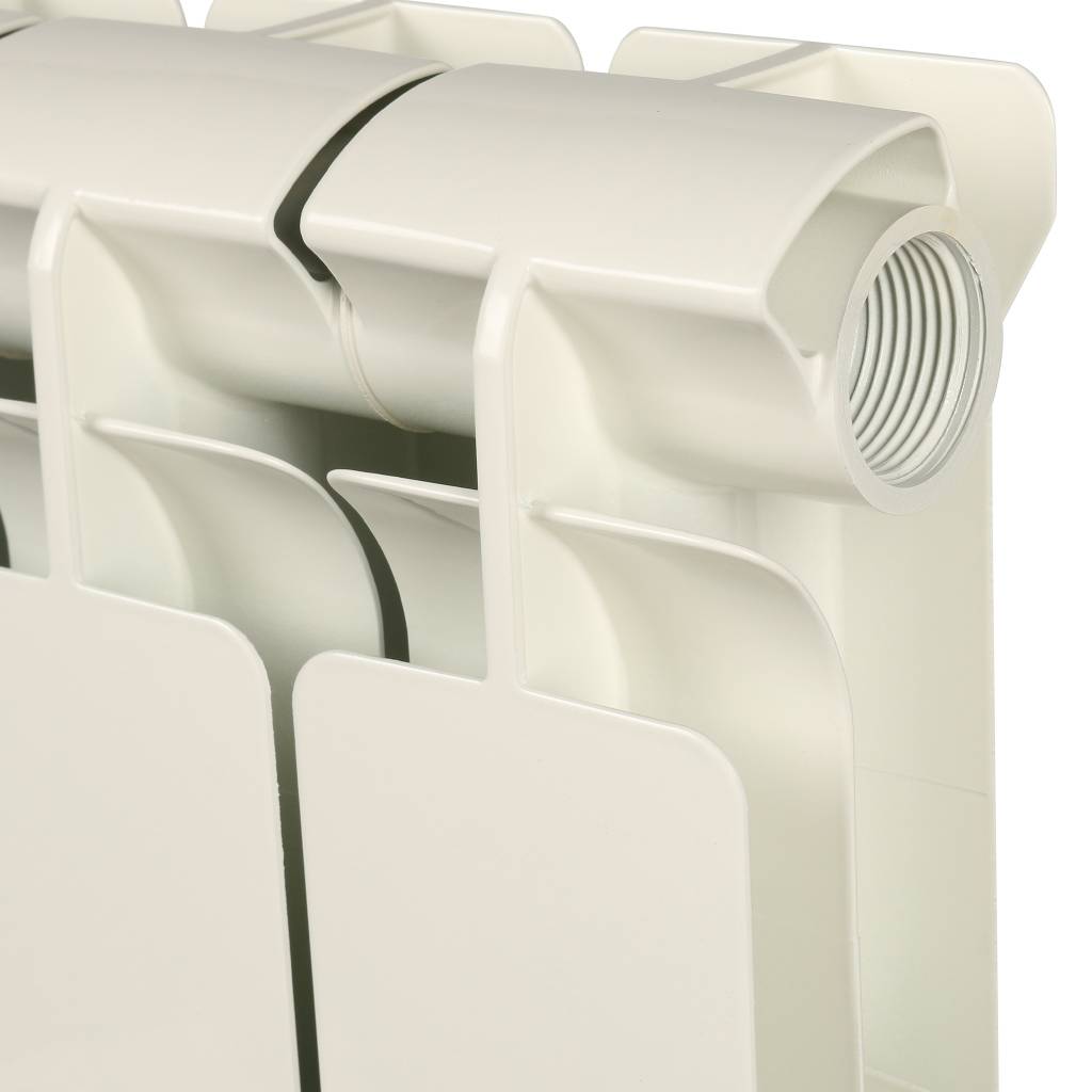 Радиатор алюминиевый STOUT Bravo 500 10 секций боковое подключение RAL9010, SRA-0110-050010