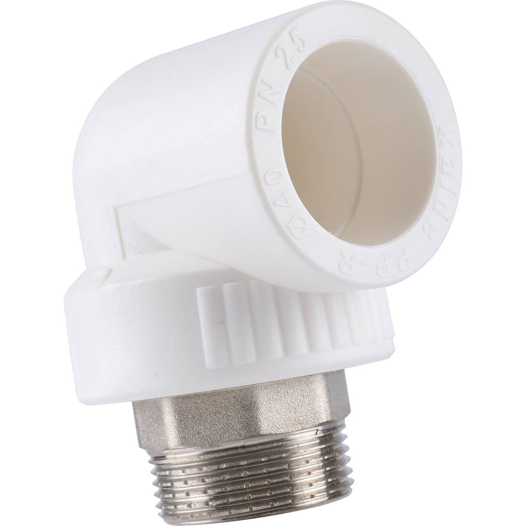 Угольник Kalde с наружной резьбой 40x1 1/4 для полипропиленовых труб, 3222-emo-401a06